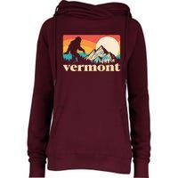 Vintage Vermont Bigfoot Sasquatch Wilderness Womens Funnel Neck Pullover Hood