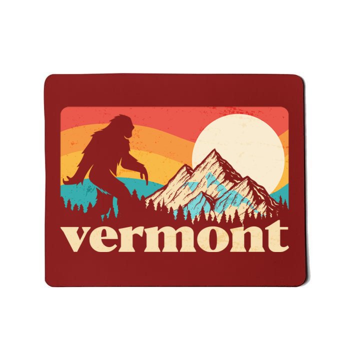 Vintage Vermont Bigfoot Sasquatch Wilderness Mousepad