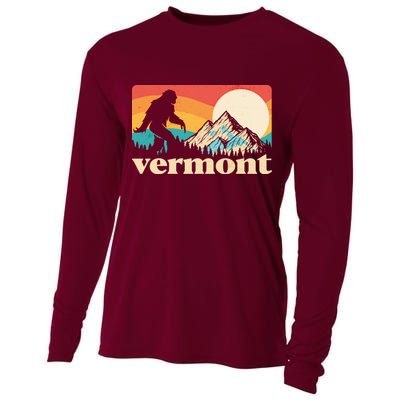 Vintage Vermont Bigfoot Sasquatch Wilderness Cooling Performance Long Sleeve Crew