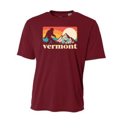 Vintage Vermont Bigfoot Sasquatch Wilderness Youth Performance Sprint T-Shirt