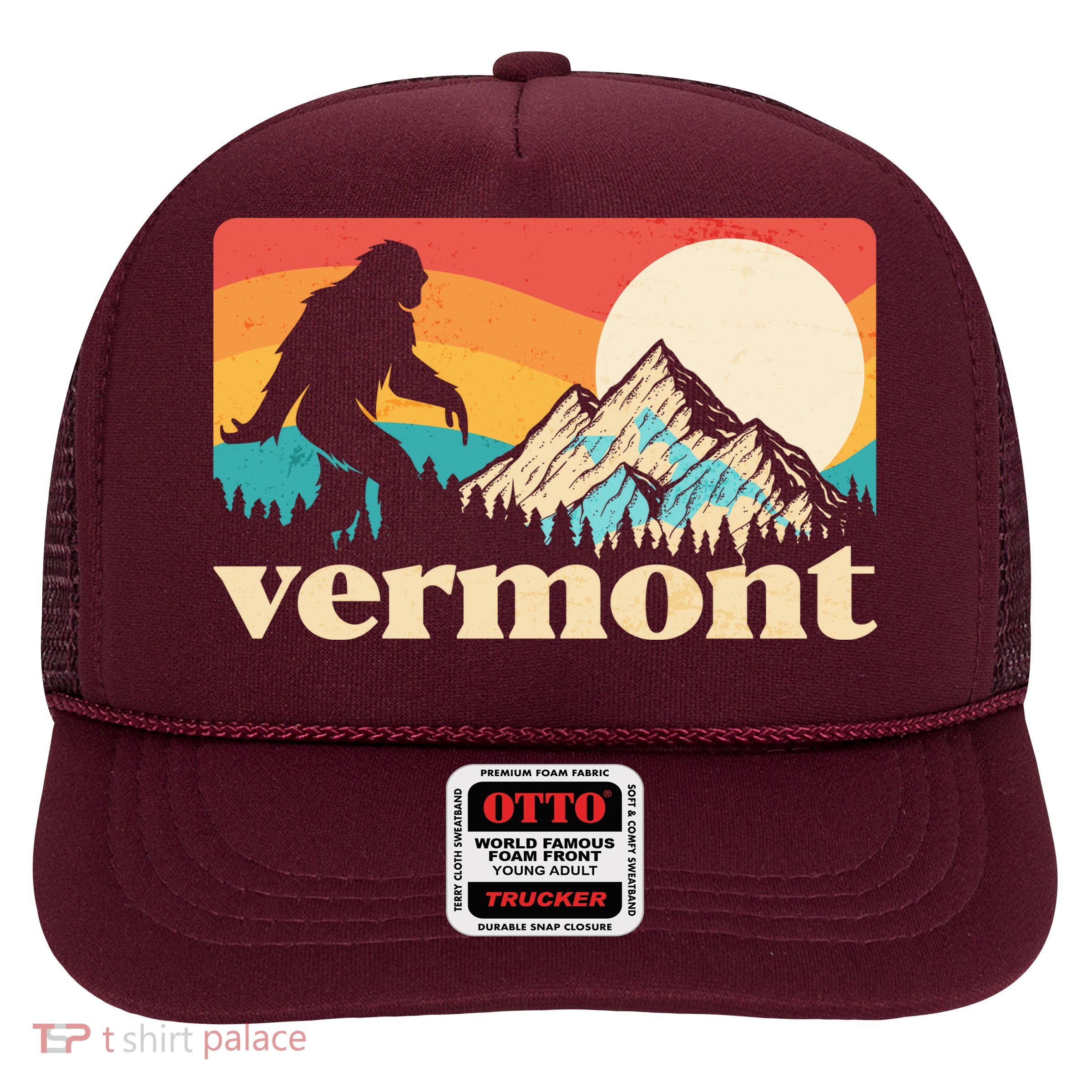 Vintage Vermont Bigfoot Sasquatch Wilderness Trucker Hat