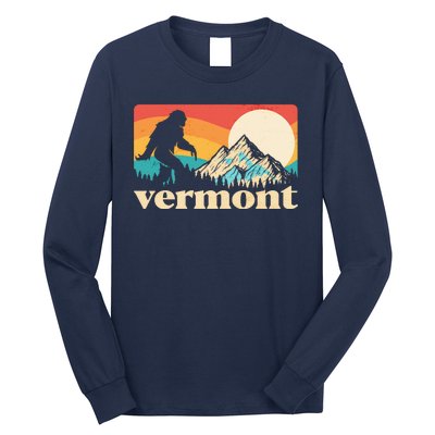 Vintage Vermont Bigfoot Sasquatch Wilderness Long Sleeve Shirt