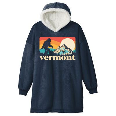 Vintage Vermont Bigfoot Sasquatch Wilderness Hooded Wearable Blanket