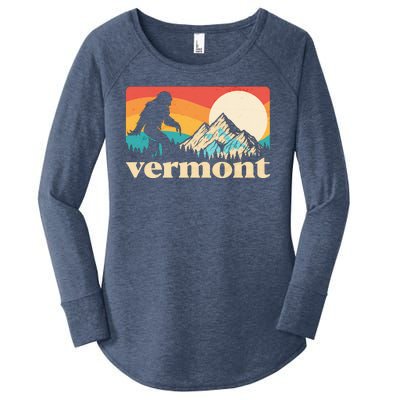 Vintage Vermont Bigfoot Sasquatch Wilderness Women's Perfect Tri Tunic Long Sleeve Shirt