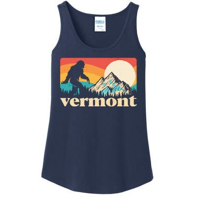 Vintage Vermont Bigfoot Sasquatch Wilderness Ladies Essential Tank