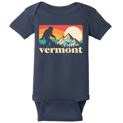 Vintage Vermont Bigfoot Sasquatch Wilderness Baby Bodysuit