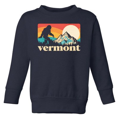 Vintage Vermont Bigfoot Sasquatch Wilderness Toddler Sweatshirt