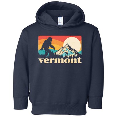 Vintage Vermont Bigfoot Sasquatch Wilderness Toddler Hoodie