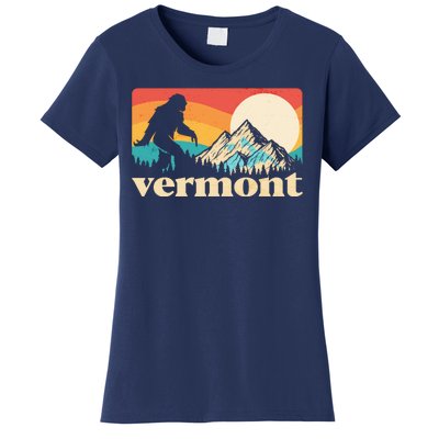 Vintage Vermont Bigfoot Sasquatch Wilderness Women's T-Shirt