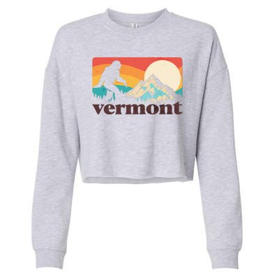 Vintage Vermont Bigfoot Sasquatch Wilderness Cropped Pullover Crew