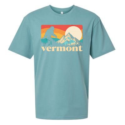 Vintage Vermont Bigfoot Sasquatch Wilderness Sueded Cloud Jersey T-Shirt