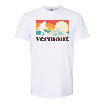 Vintage Vermont Bigfoot Sasquatch Wilderness Softstyle® CVC T-Shirt