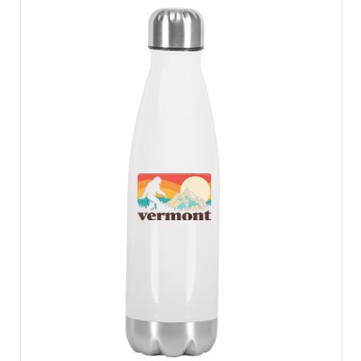 Vintage Vermont Bigfoot Sasquatch Wilderness Stainless Steel Insulated Water Bottle