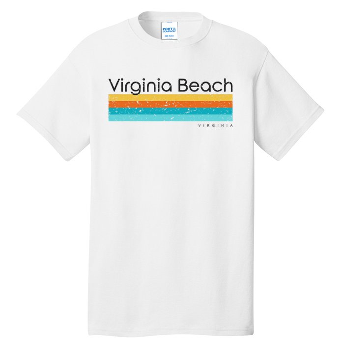 Vintage Virginia Beach Virginia Va Retro Design Tall T-Shirt