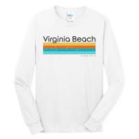 Vintage Virginia Beach Virginia Va Retro Design Tall Long Sleeve T-Shirt