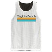 Vintage Virginia Beach Virginia Va Retro Design Mesh Reversible Basketball Jersey Tank