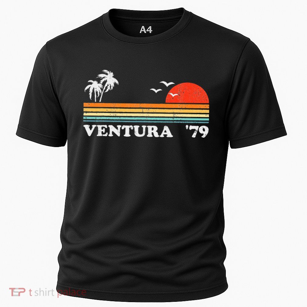 Vintage Ventura Beach California Retro Sunset Surf 70s Gift Performance Shirt