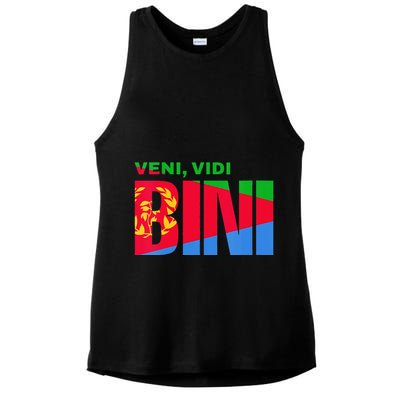 Vini Vidi Bini Biniam Girmay Eritrean Cyclist France Ladies PosiCharge Tri-Blend Wicking Tank