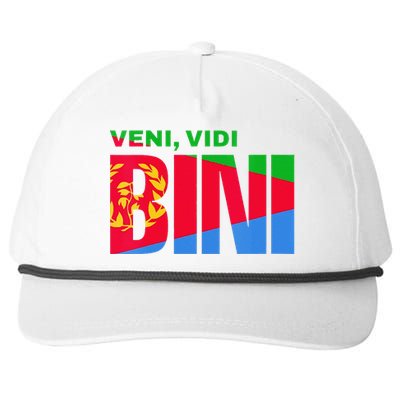 Vini Vidi Bini Biniam Girmay Eritrean Cyclist France Snapback Five-Panel Rope Hat