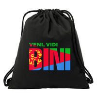 Vini Vidi Bini Biniam Girmay Eritrean Cyclist France Drawstring Bag