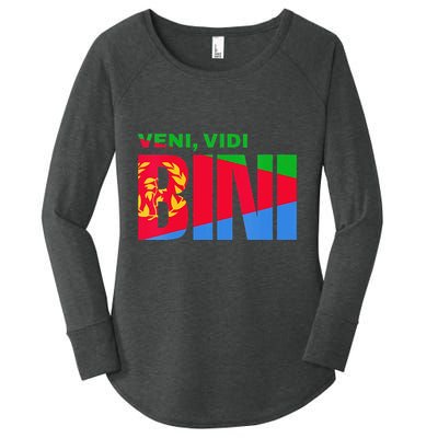 Vini Vidi Bini Biniam Girmay Eritrean Cyclist France Women's Perfect Tri Tunic Long Sleeve Shirt