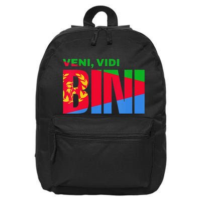 Vini Vidi Bini Biniam Girmay Eritrean Cyclist France 16 in Basic Backpack