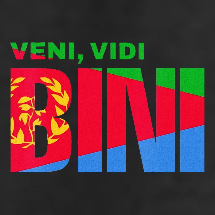 Vini Vidi Bini Biniam Girmay Eritrean Cyclist France Crop Fleece Hoodie