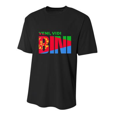 Vini Vidi Bini Biniam Girmay Eritrean Cyclist France Youth Performance Sprint T-Shirt