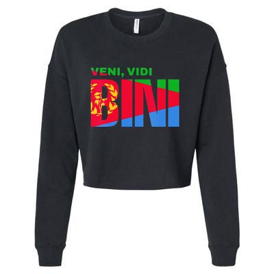 Vini Vidi Bini Biniam Girmay Eritrean Cyclist France Cropped Pullover Crew