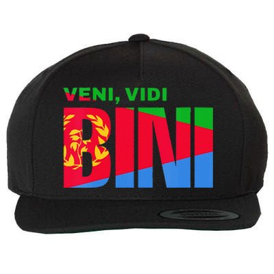 Vini Vidi Bini Biniam Girmay Eritrean Cyclist France Wool Snapback Cap