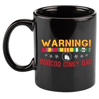 Vietnam Veteran Boocoo Dinky Dau 11oz C Handle Ceramic Mug