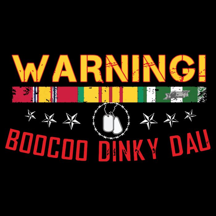 Vietnam Veteran Boocoo Dinky Dau Drawstring Bag