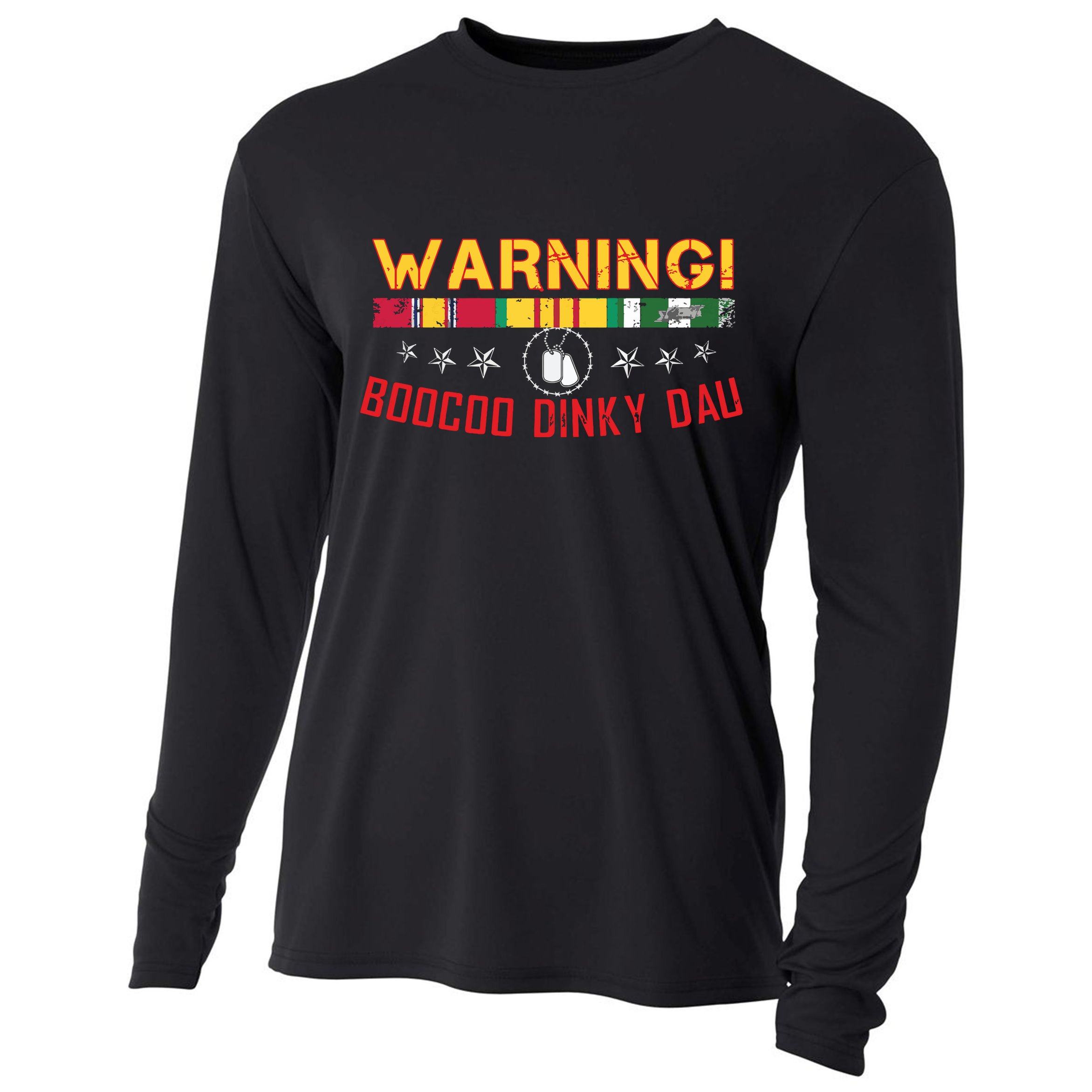 Vietnam Veteran Boocoo Dinky Dau Cooling Performance Long Sleeve Crew