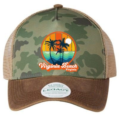 Vintage Virginia Beach Virginia Summer 90s Beach Souvenirs Legacy Tie Dye Trucker Hat
