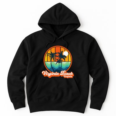 Vintage Virginia Beach Virginia Summer 90s Beach Souvenirs Hoodie