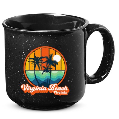 Vintage Virginia Beach Virginia Summer 90s Beach Souvenirs 15oz Campfire Ceramic Mug