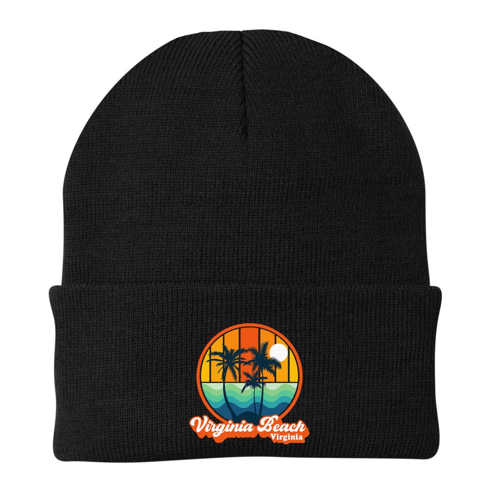 Vintage Virginia Beach Virginia Summer 90s Beach Souvenirs Beanie