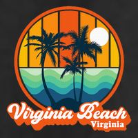 Vintage Virginia Beach Virginia Summer 90s Beach Souvenirs Beanie