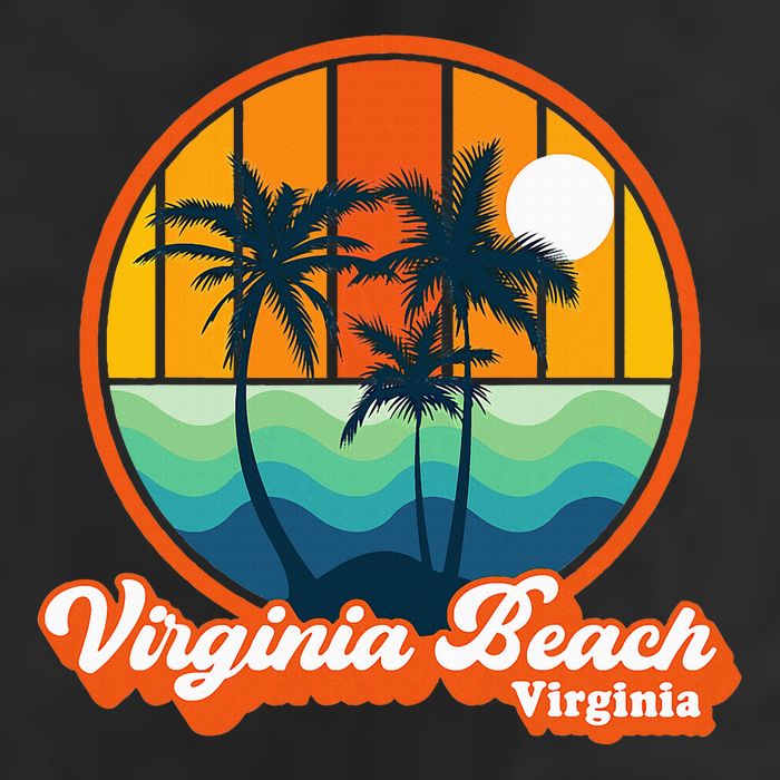 Vintage Virginia Beach Virginia Summer 90s Beach Souvenirs Beanie
