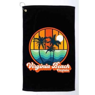 Vintage Virginia Beach Virginia Summer 90s Beach Souvenirs Golf Towel