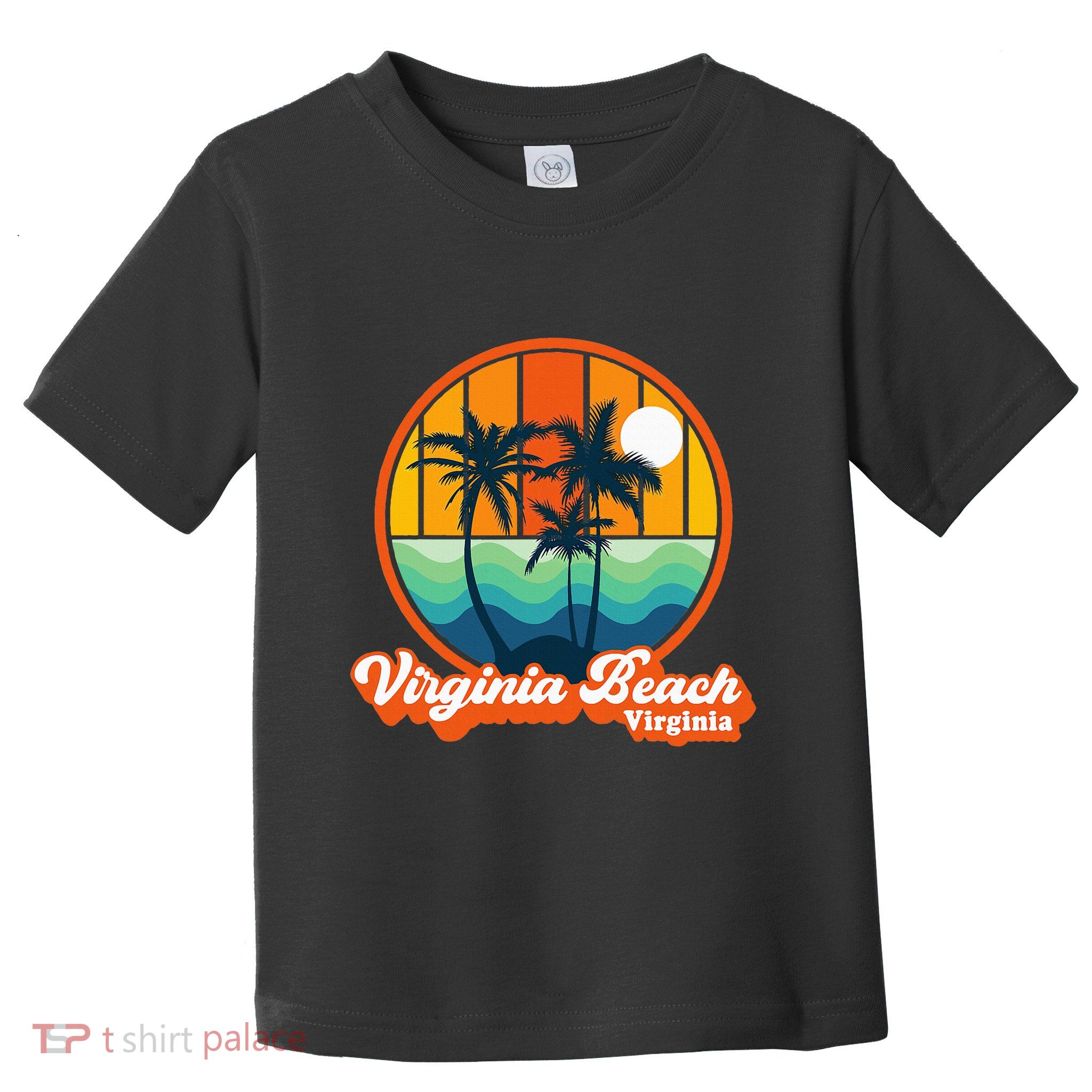 Vintage Virginia Beach Virginia Summer 90s Beach Souvenirs Toddler T-Shirt