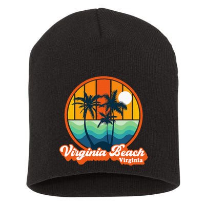 Vintage Virginia Beach Virginia Summer 90s Beach Souvenirs Short Acrylic Beanie