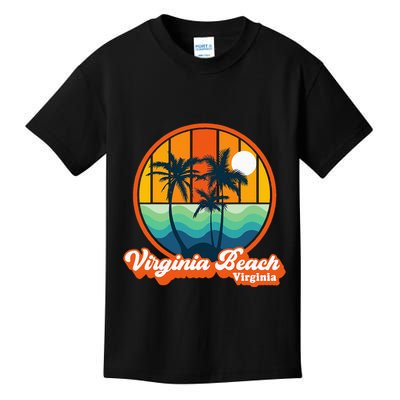 Vintage Virginia Beach Virginia Summer 90s Beach Souvenirs Kids T-Shirt