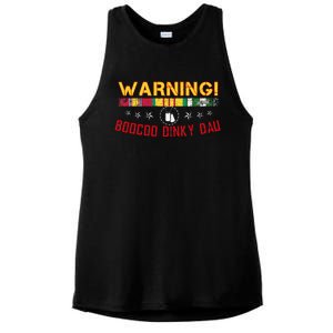 Vietnam Veteran Boocoo Dinky Dau Ladies PosiCharge Tri-Blend Wicking Tank