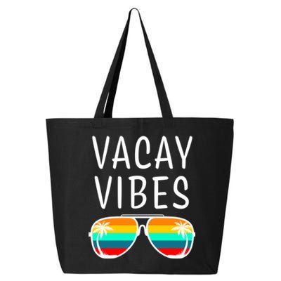 Vacay Vibes Beach Vacation Cute Gift 25L Jumbo Tote