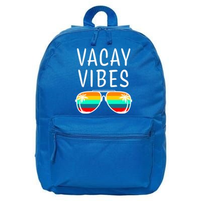 Vacay Vibes Beach Vacation Cute Gift 16 in Basic Backpack