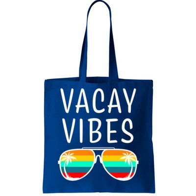 Vacay Vibes Beach Vacation Cute Gift Tote Bag