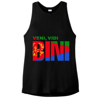 Vini Vidi Bini Eritrean Cyclist De France Ladies PosiCharge Tri-Blend Wicking Tank
