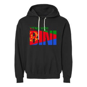 Vini Vidi Bini Eritrean Cyclist De France Garment-Dyed Fleece Hoodie