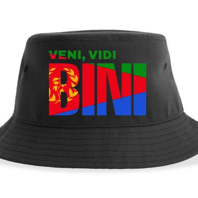 Vini Vidi Bini Eritrean Cyclist De France Sustainable Bucket Hat